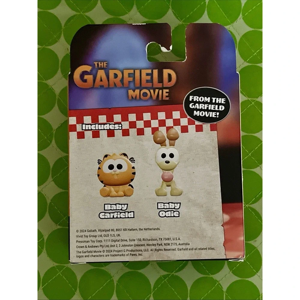 The Garfield Movie Baby Garfield‎ & Odie Collectible (2) Figures NEW